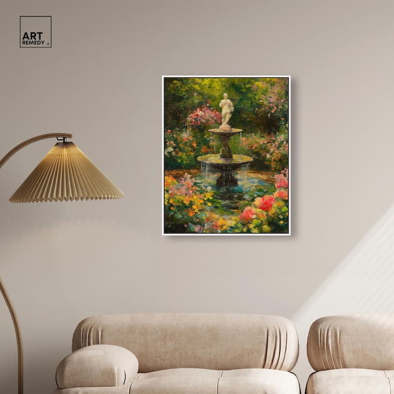 Poured Peace Canvas by Art Remedy