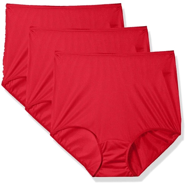 Shadowline Womens PlusSize Cotton Hipster Panty 3Pack