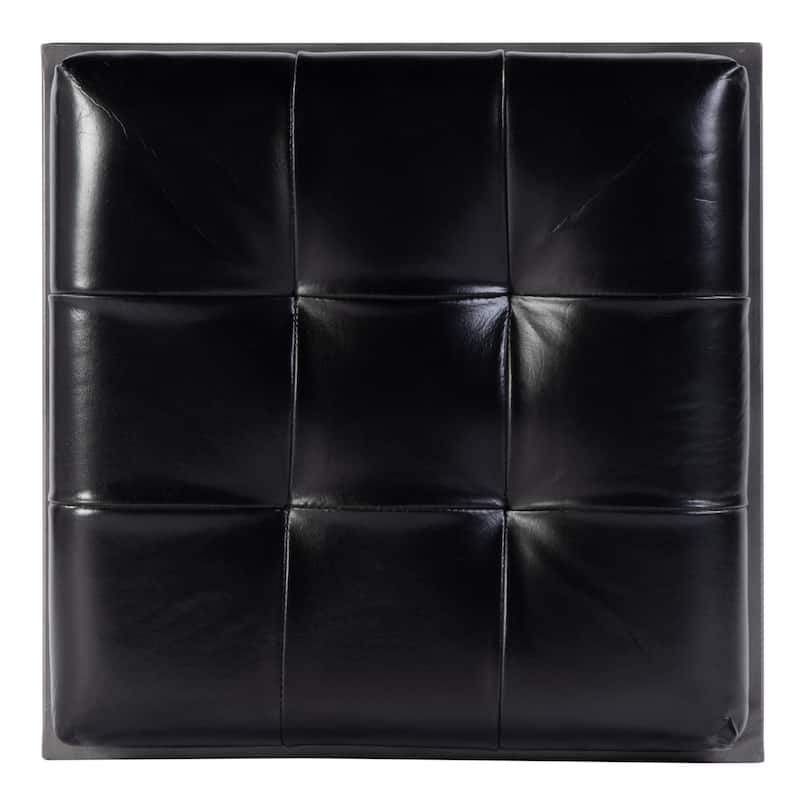 Dudley Leather and Iron Backless Counter and Bar Stools with Footrest