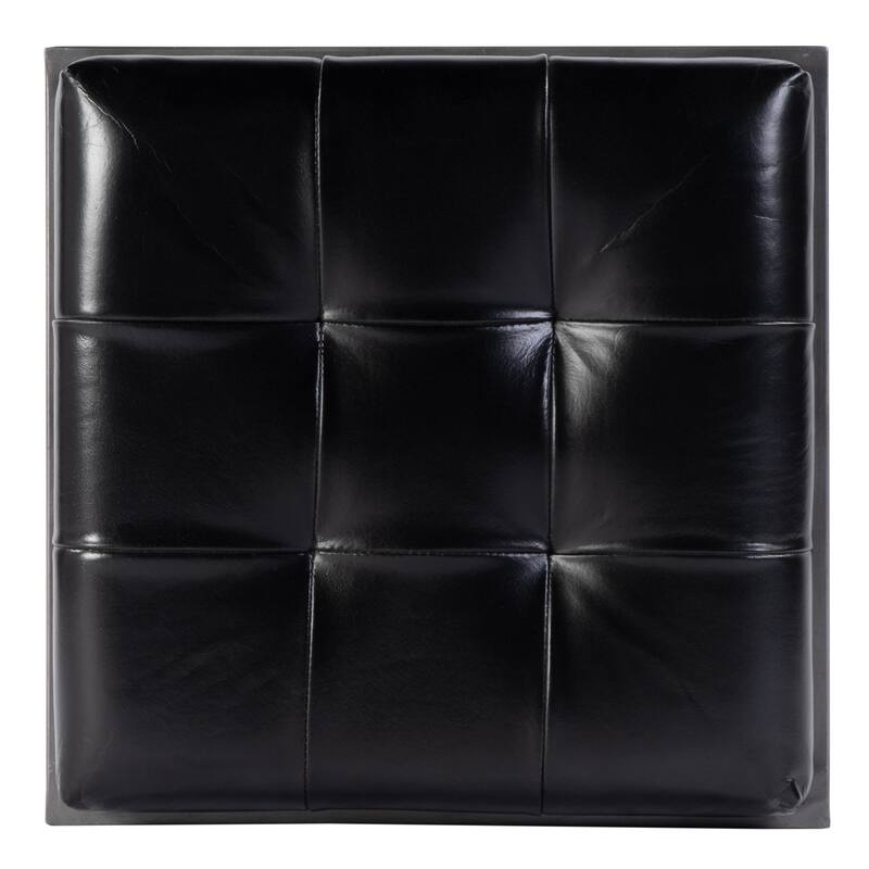 Eldridge Leather and Iron Backless Counter and Bar Stools with Footrest