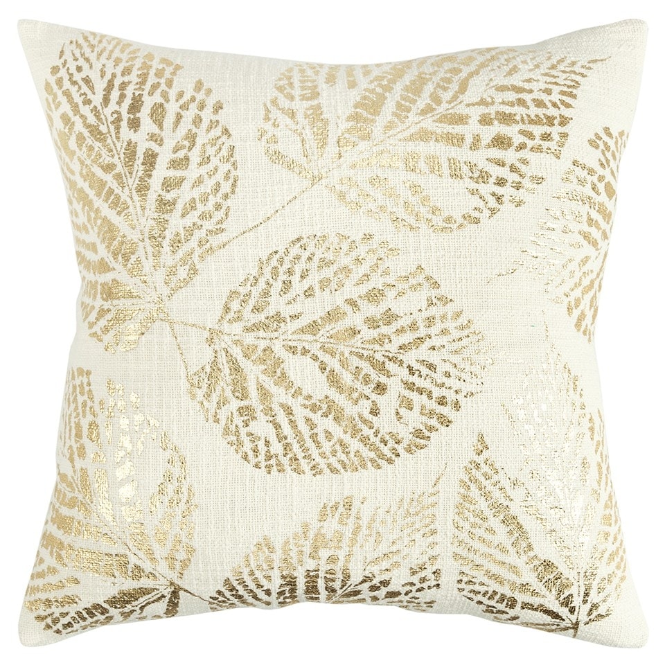 Leaf pattern cheap throw pillows