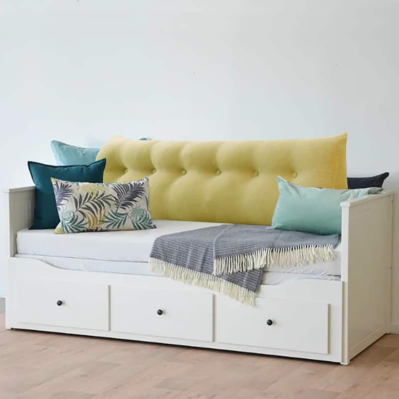 WOWMAX Large Bed Wedge Pillow Headboard Back Support Reading Cushion