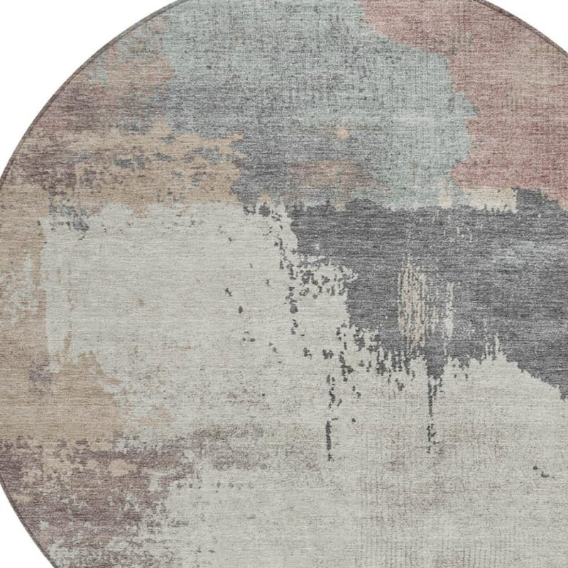 HomeRoots Abstract Transitional Rectangle Outdoor Rug