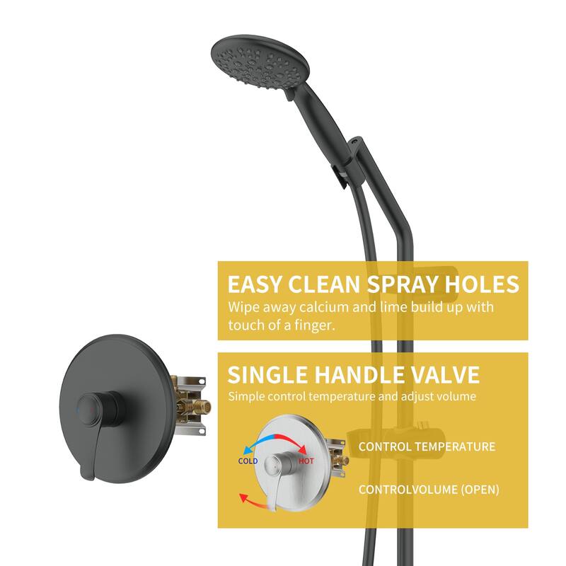 GIVINGTREE 5-function Hand Shower With Valve
