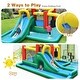 preview thumbnail 10 of 18, Slide Water Park Climbing Bouncer Pendulum Chunnel Game without Air-blower - Multi - 185" x 145.5" x 75" (L x W x H)
