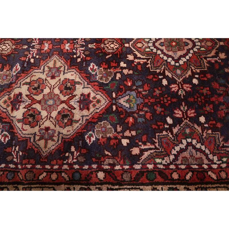 ECARPETGALLERY Hand-knotted Andelz Dark Navy Wool Rug - 3'2 x 9'8