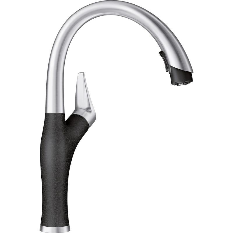 Blanco Artona Pull-Down Kitchen Faucet with Soap Dispenser - 2" x 8.63" x 15.75" - 2" x 8.63" x 15.75"