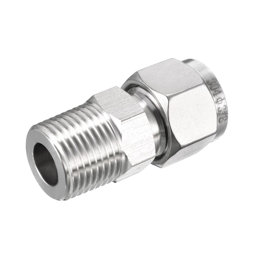 Shop Compression Tube Fitting Npt3 8 Male X 3 8 Tube Od With