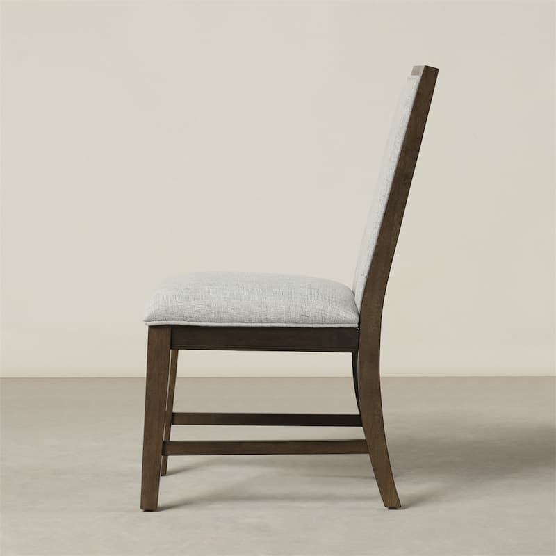 Solid Wood Upholstered Dining Chairs,Set of 2