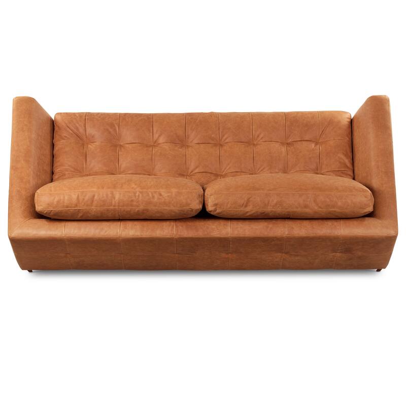 Poly & Bark Calle 90" Sofa - Full Grain Genuine Italian Leather