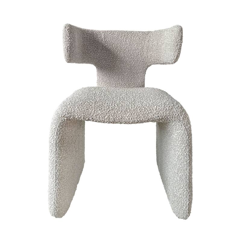 Modrest Bergman Modern Off-White Fabric Dining Chair