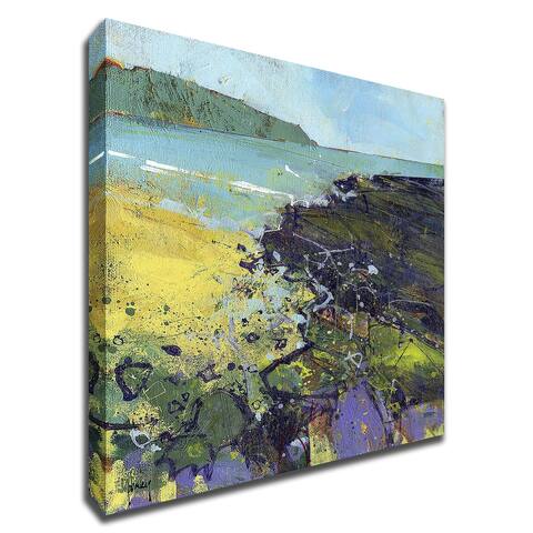 Clarach Bay by Paul Bailey With Hand Painted Brushstrokes, Print on Canvas