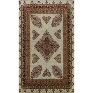 Vegetable Dye Floral Tabriz Persian Area Rug Handmade Wool Carpet - 9'11" x 14'1"