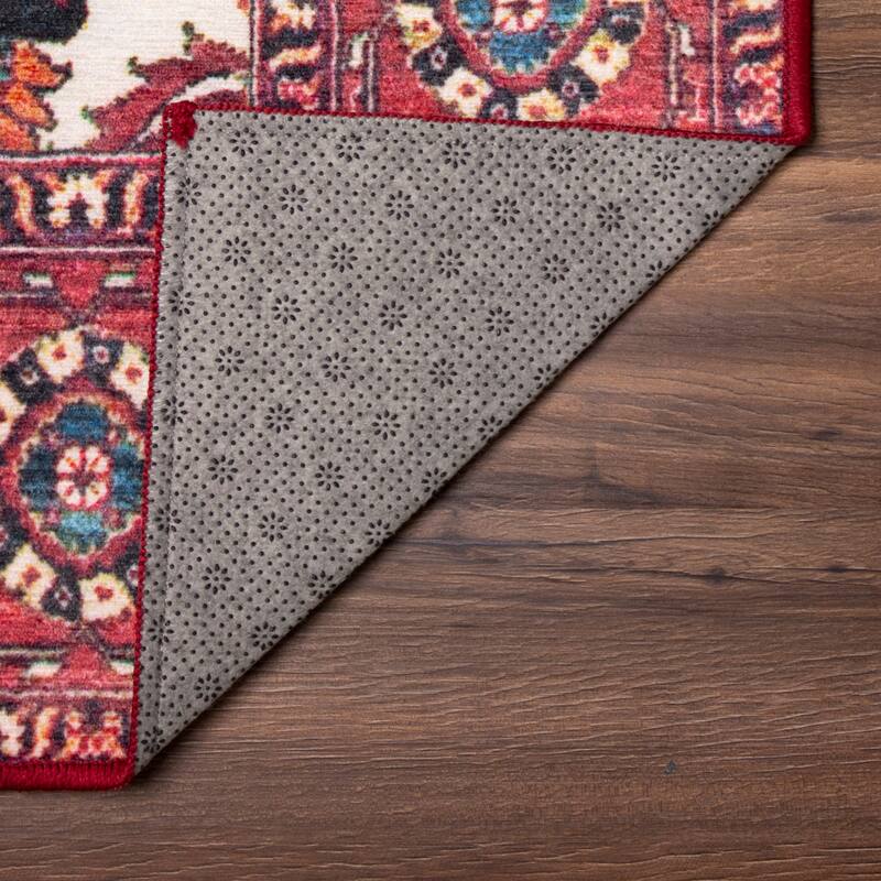 My Magic Carpet Machine Washable Rug Ramage Maroon