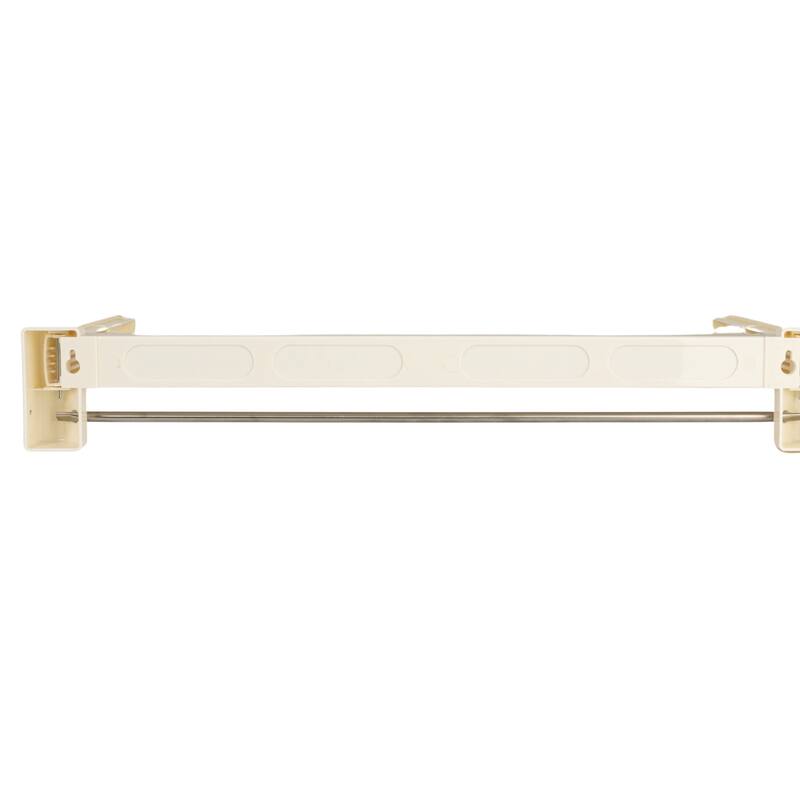 Household Essentials Metal and Plastic Wall Mount Telescoping Drying Rack
