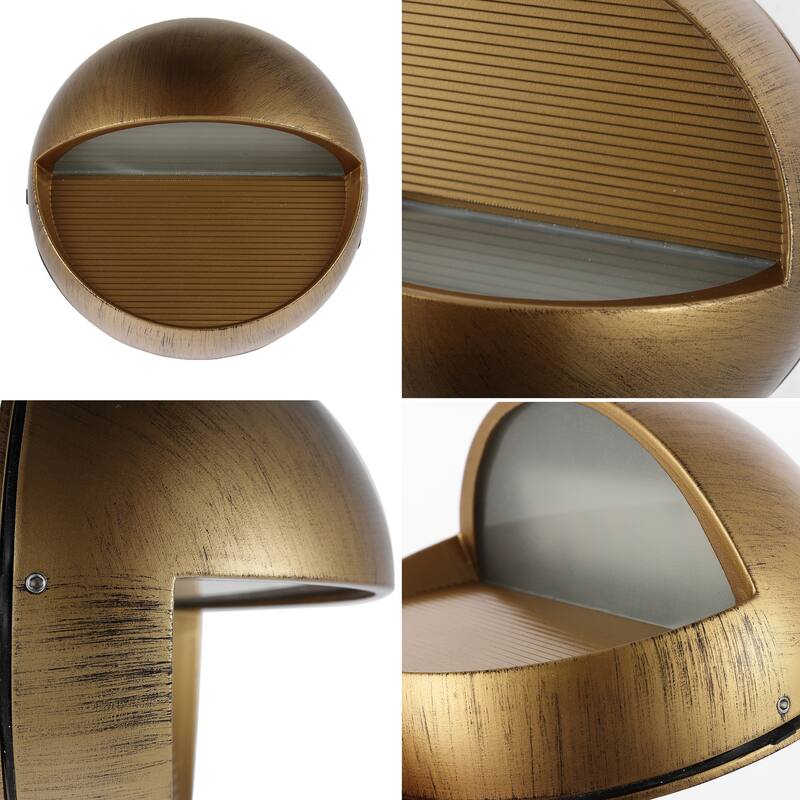 6.25" Outdoor Integrated LED Wall Sconce, by JONATHAN Y