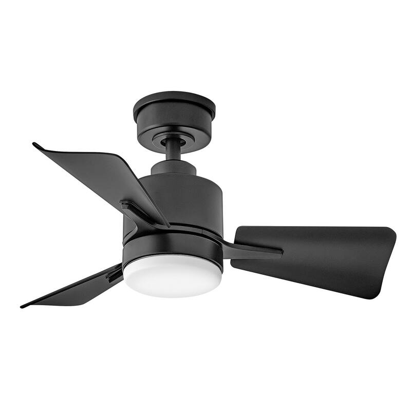 Hinkley Lighting 906030F-LDA Atom 30" 3 Blade Indoor LED Ceiling Fan - Matte Black