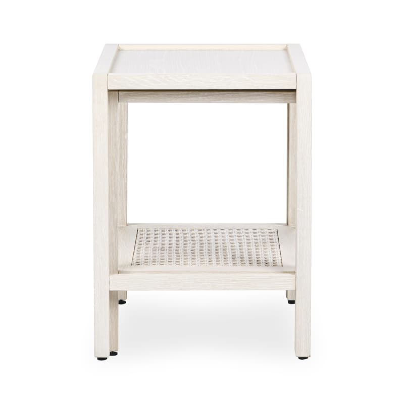 Classic Home Devin Oak Wood Nesting End Table