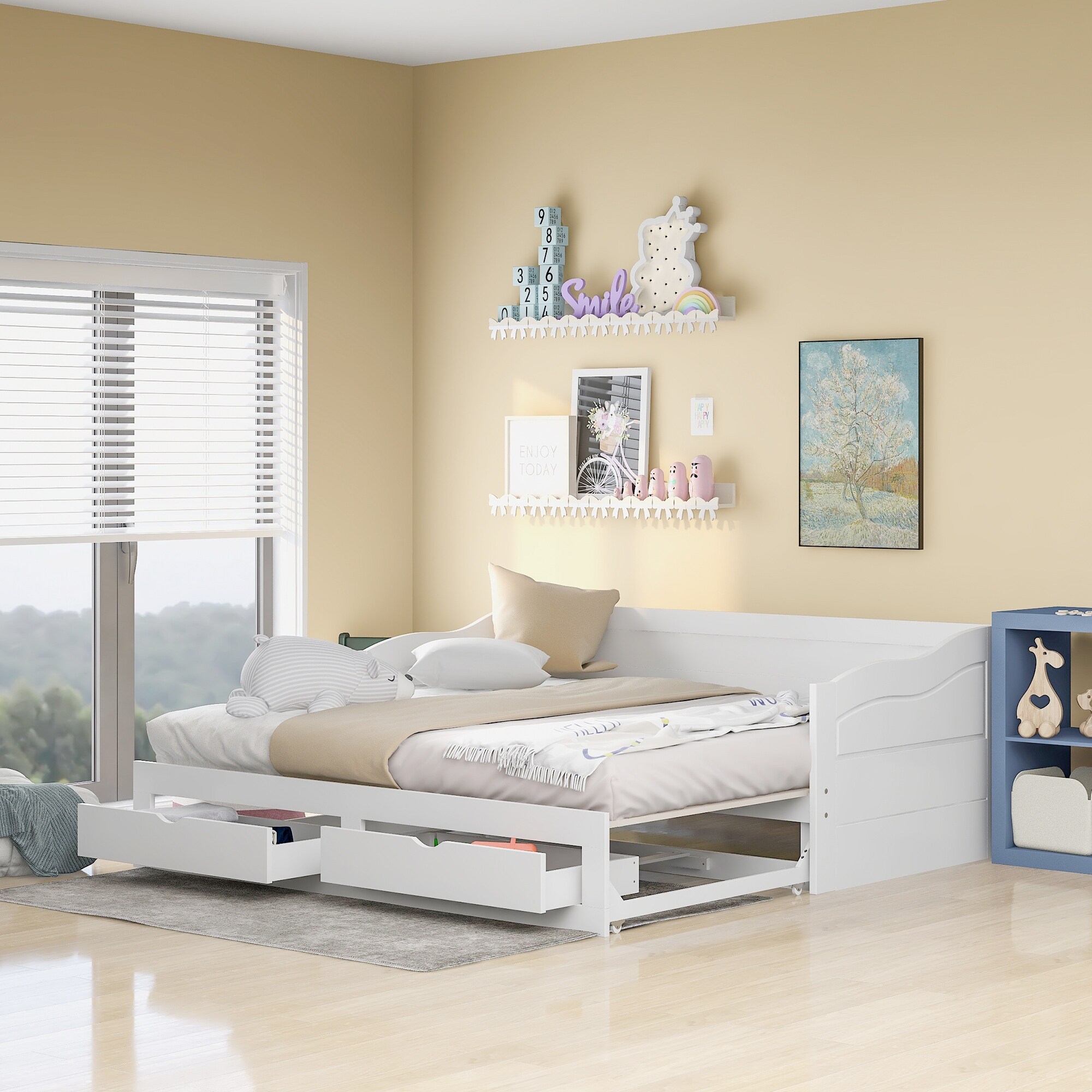 Twin Daybed with Trundle Storage Drawers Bed Bath Beyond