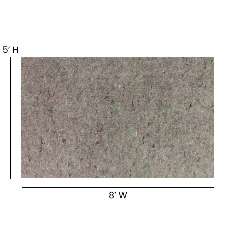 Slide-Stop® Multi-Surface Reversible Non-Slip Cushion Rug Pad, 1/4" Thick, Floor Protection, for 4'x6' Area Rug, Gray