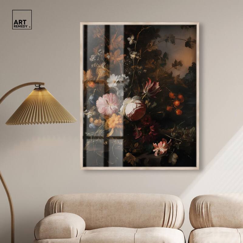 Shadowed Petal Secrets I Shadowbox by Art Remedy