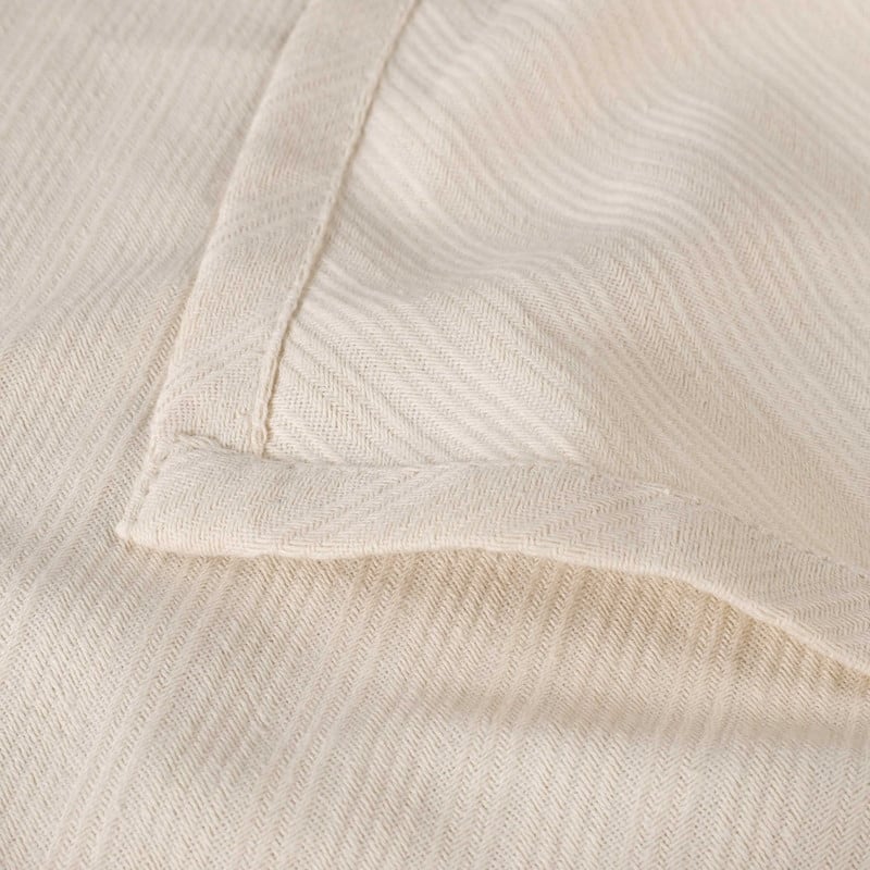 Blue Nile Mills Striped Jacquard Dobby Weave Cotton Throw Blanket