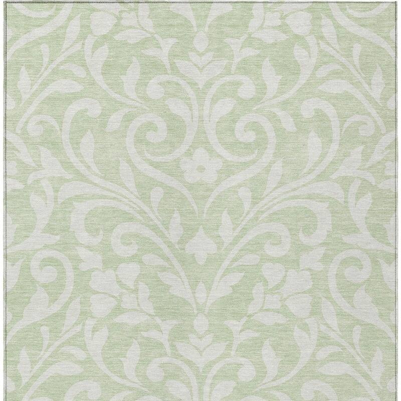 HomeRoots Floral Transitional Rectangle Outdoor Rug