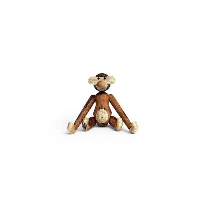 Kay Bojesen Monkey, Teak/Limba, Mini - H: 3.7"