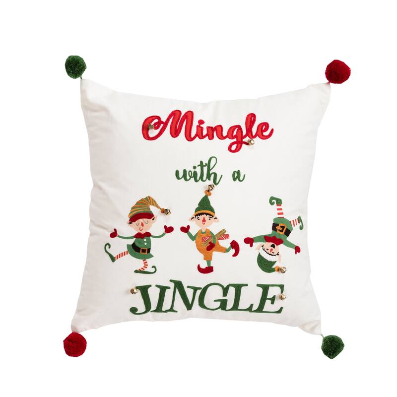 Rizzy Home Mingle with a Jingle Throw Pillow