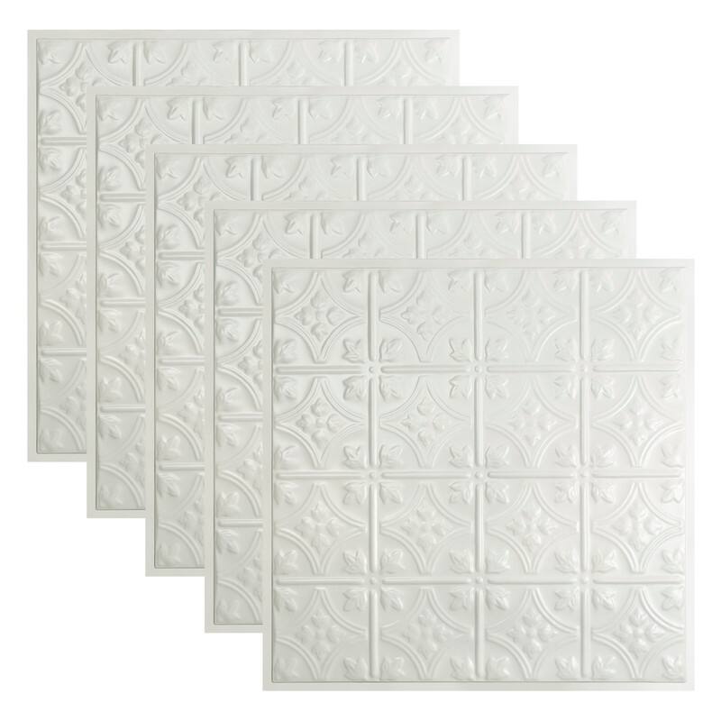 Great Lakes Tin Hamilton Lay-in Ceiling Tile - Gloss White - 2 x 2