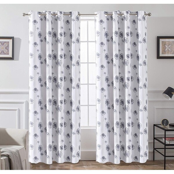 Porch & Den Nelly Dandelion Lined Blackout Curtain Panel Pair. Opens flyout.