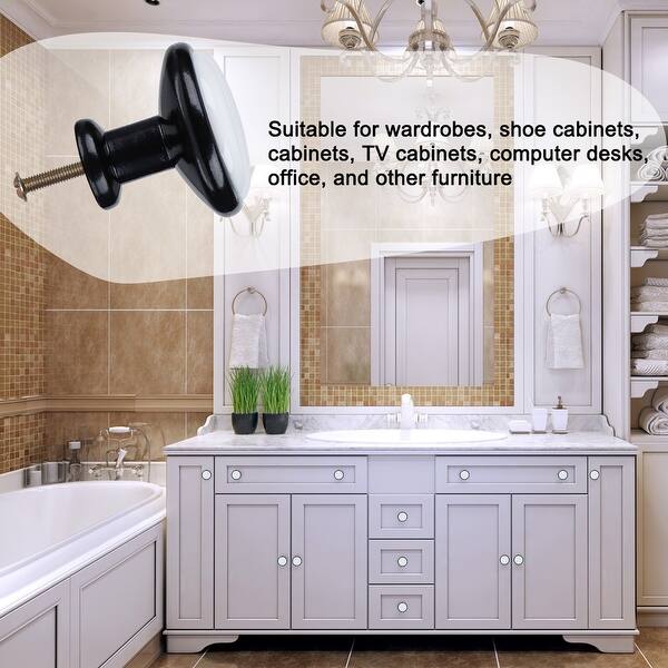 Shop 4pcs Ceramic Knobs European Modern Knob Drawer Pull Handle