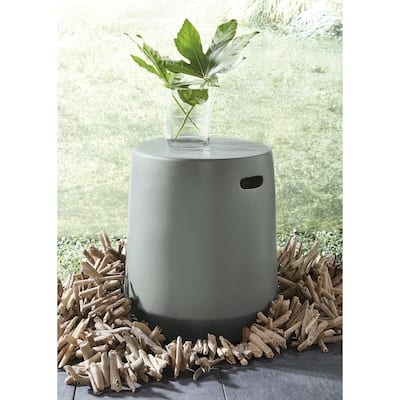 Signature Design by Ashley Kalmunds Gray Stool - 16"W x 16"D x 18"H