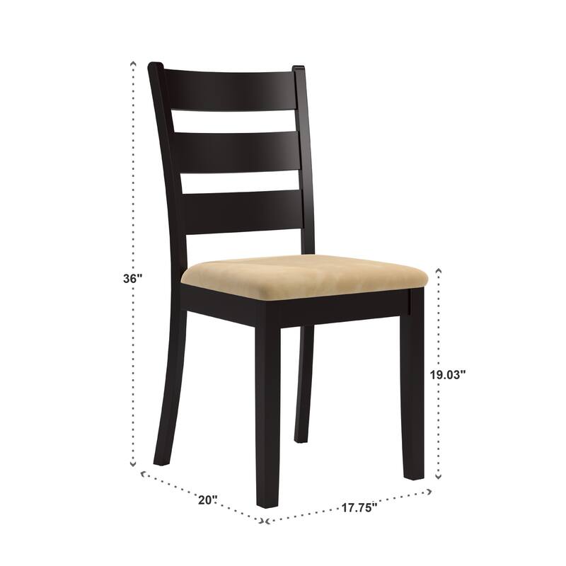 Wilmington Black Wood Dining Set by iNSPIRE Q Classic
