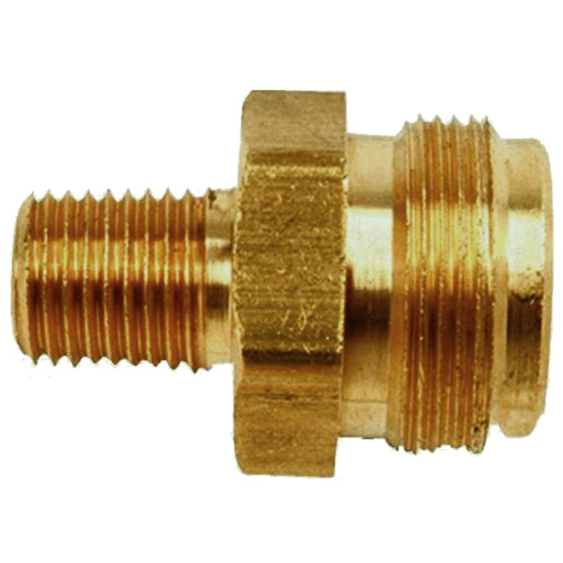 Heater 1/4 Male Pipe Thread x 1"-20 Male Throwaway Cylinder Thread Fitting Mr