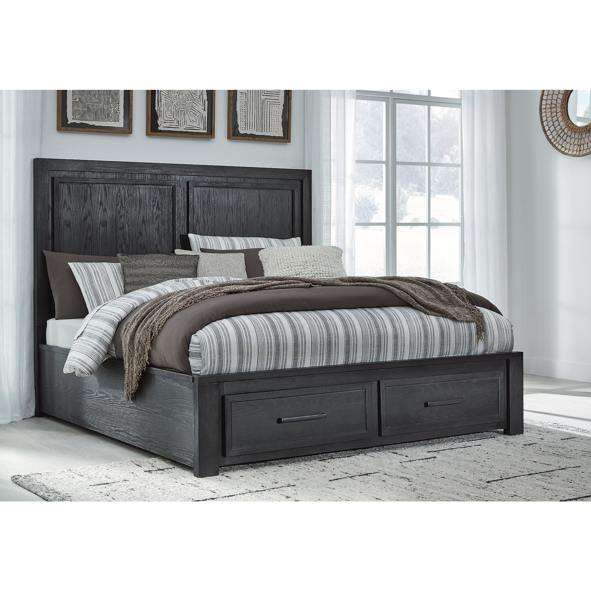 Signature Design by Ashley Foyland Panel Headboard Platform Bed