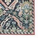 preview thumbnail 4 of 3, Teleza Machine Washable Trellis Dark Blue/ Clay Area Rug