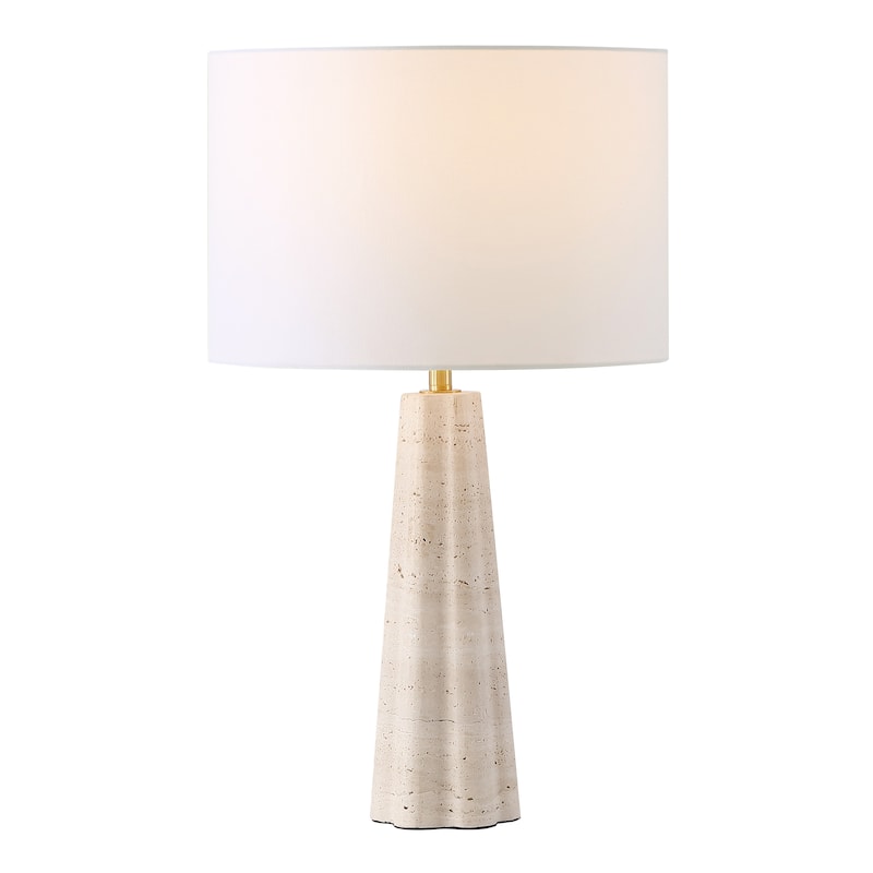 SAFAVIEH Couture Naveen Travertine Table Lamp - 15"W x 15"D x 25"H
