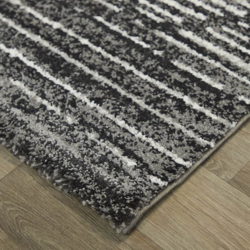 Madera Striped Contemporary Area Rug