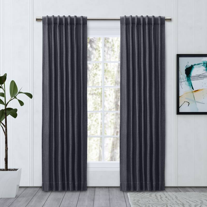 Chevron Recycled Cotton Rod Pocket W Back Tab Panel