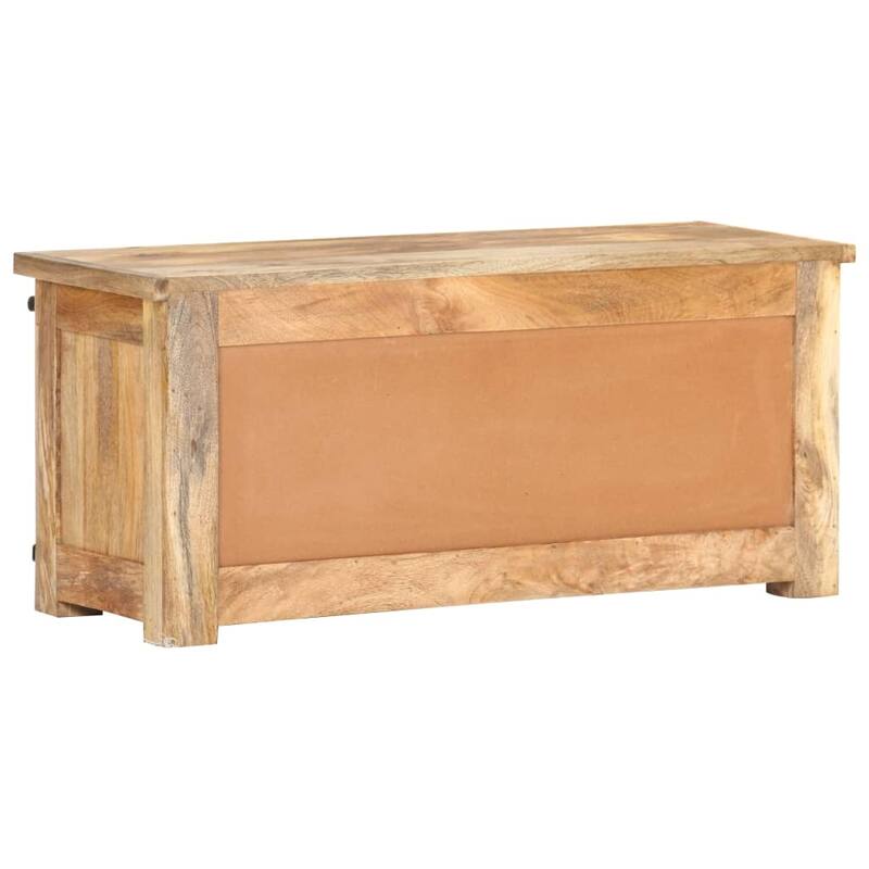 vidaXL TV Stand 35.4"x13.8"x15.7" Solid Wood Mango