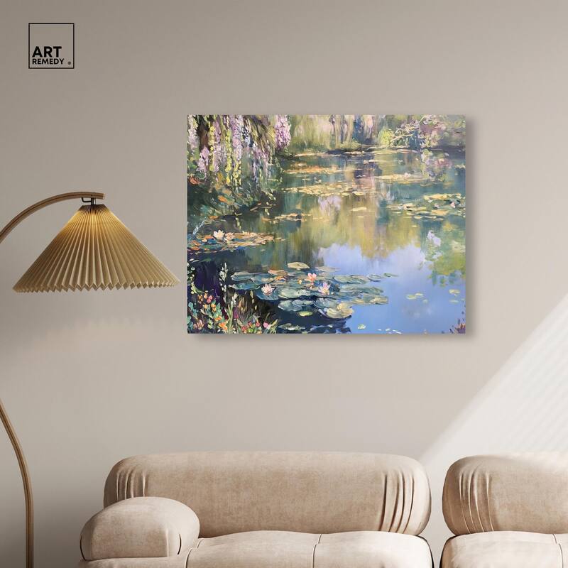 Lily Lagoon I Canvas by Art Remedy, Gallery Wrapped