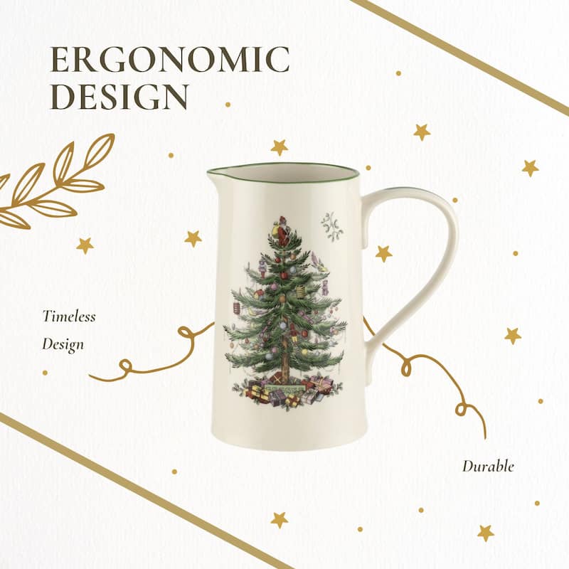 Spode Christmas Tree Porcelain Jug - 32 oz (2 Pint)