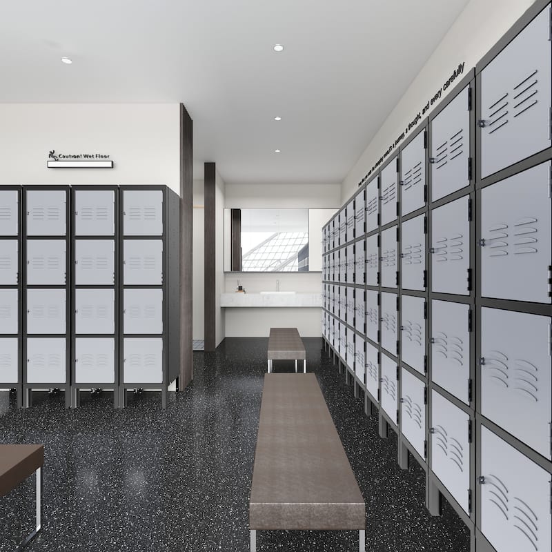 Metal Locker 4 Doors - N/A