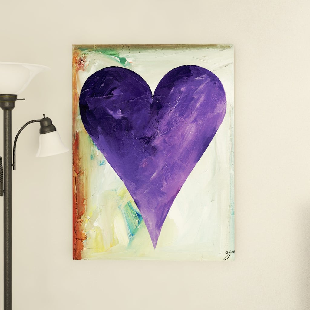 Porch & Den Zane Heartwork 'Evan' Canvas Art