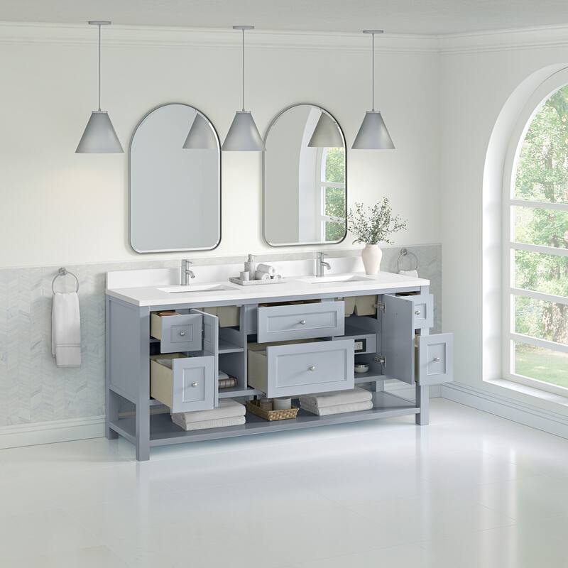 James Martin Vanities 330-V72-1WZ Breckenridge 72" Free Standing