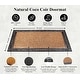 preview thumbnail 6 of 11, A1 Home Collections Natural Rubber And Coir Molded Hand-finished Doormat 30"X48"