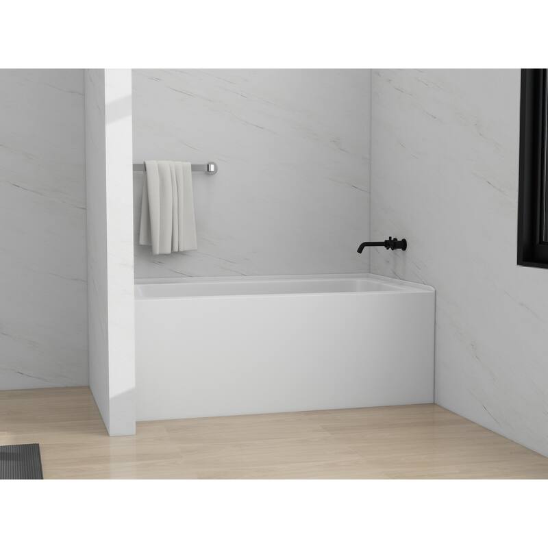 Vanity Art Alcove Soaking Acrylic Bathtub