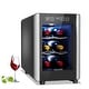 preview thumbnail 1 of 8, 6-Bottle Wine Cooler Refrigerator(46-66°F),Mini Freestanding Beverage Cooler for Summer,Wine Cooler with Temperature Control