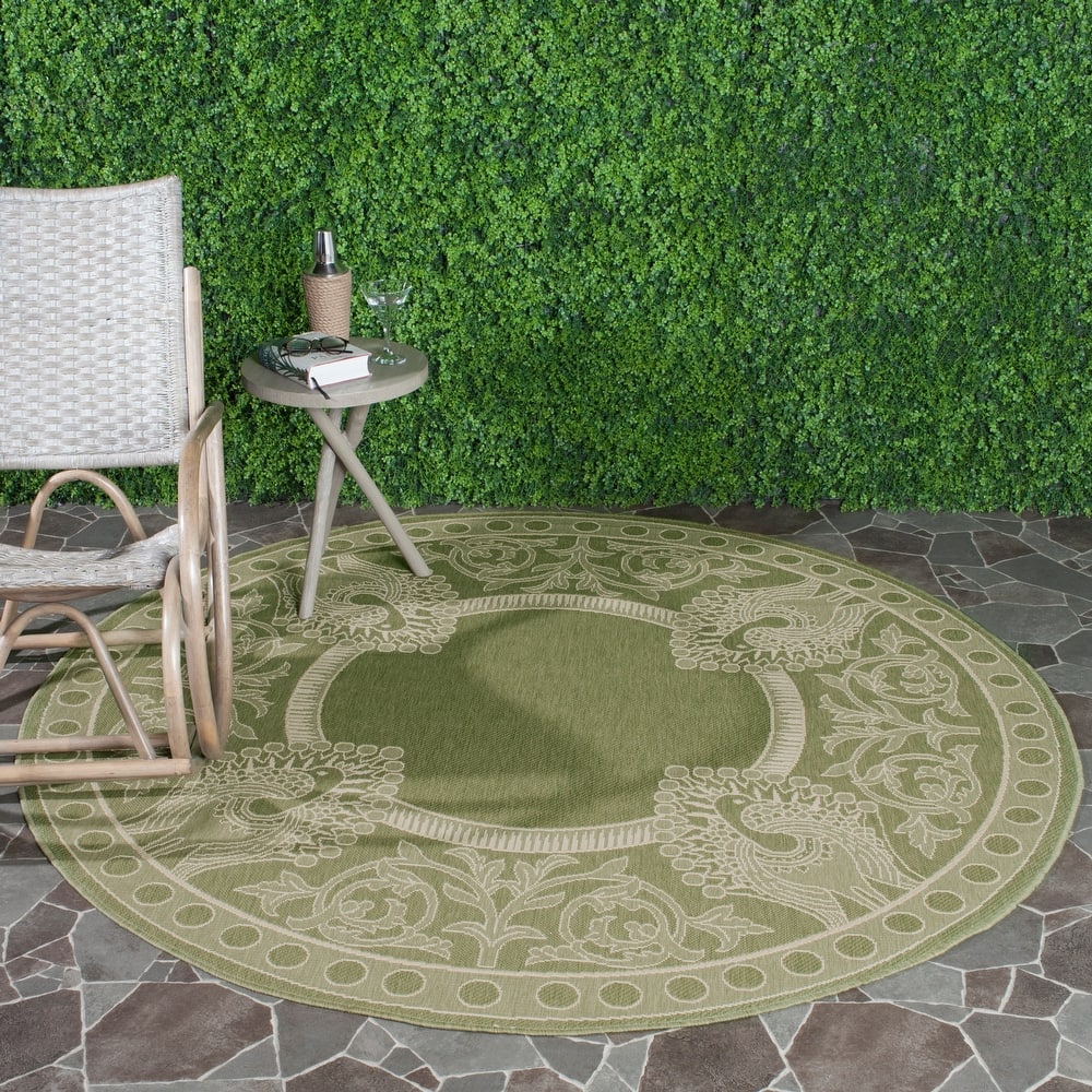 SAFAVIEH Courtyard Kitija Indoor/ Outdoor Waterproof Patio Backyard Rug